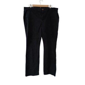 Old Navy Womens Boot-Cut Black Pants Size 18 Cotton & Spandex Blend